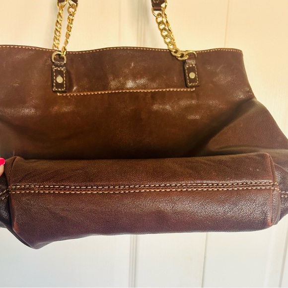 Micheal Kors dark brown purse/tote - Picture 3 of 8